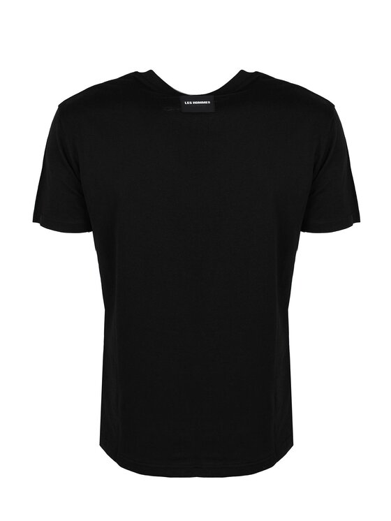 Les Hommes Les Hommes T-Shirt LF224100-0700-900 | Round neck Μαύρο Regular Fit