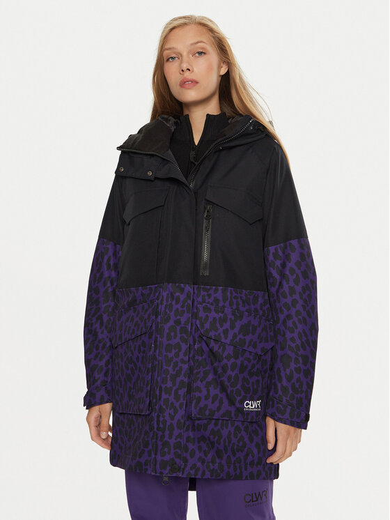 Colourwear Lyžiarska bunda Gritty Parka W 7010316 Čierna Regular Fit