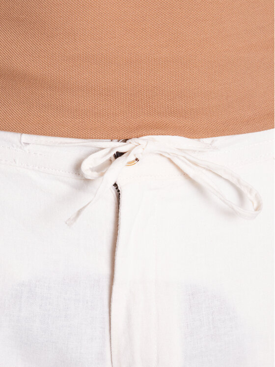 Lindbergh Lindbergh Pantaloni din material 30-008003 Alb Tapered Fit