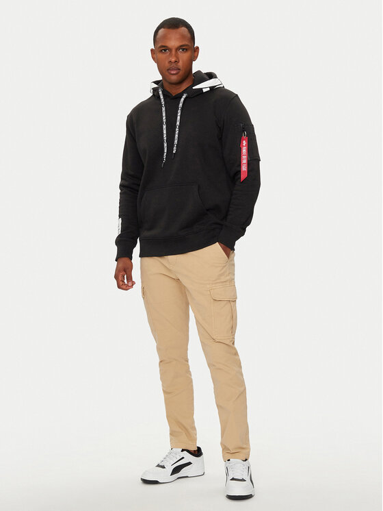Alpha Industries Alpha Industries Majica dugih rukava 126803 Crna Regular Fit