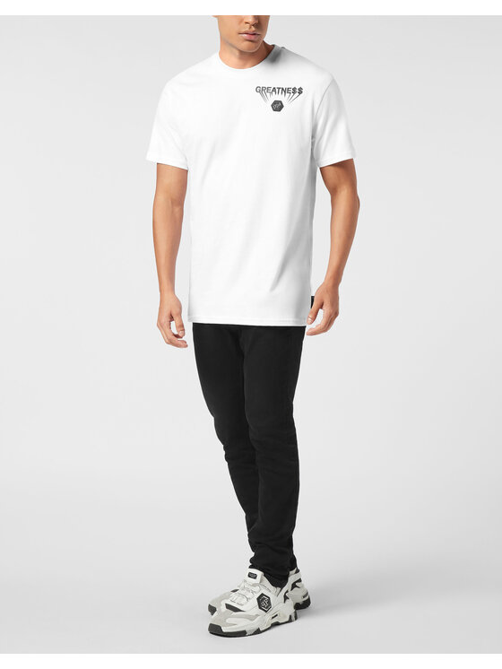 PHILIPP PLEIN PHILIPP PLEIN T-Shirt 26261 Biały Regular Fit