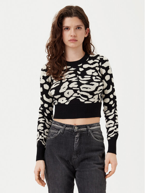 ONLY ONLY Sweater Lima 15339828 Fekete Cropped Fit