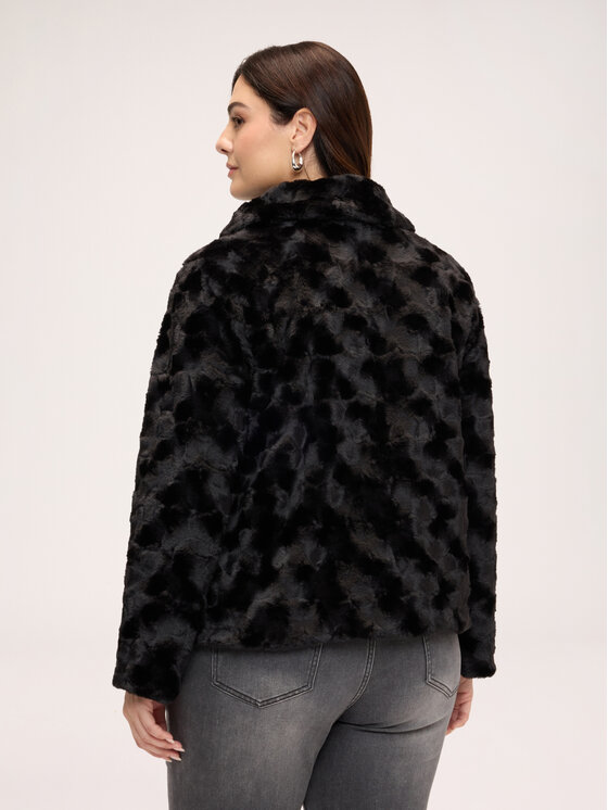 Fiorella Rubino Fiorella Rubino Cappotto invernale F020T001559N033 Nero Boxy Fit
