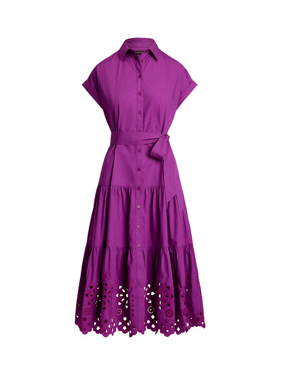 LAUREN RALPH LAUREN LAUREN RALPH LAUREN Srajčna obleka 200970821001 Vijolična Regular Fit