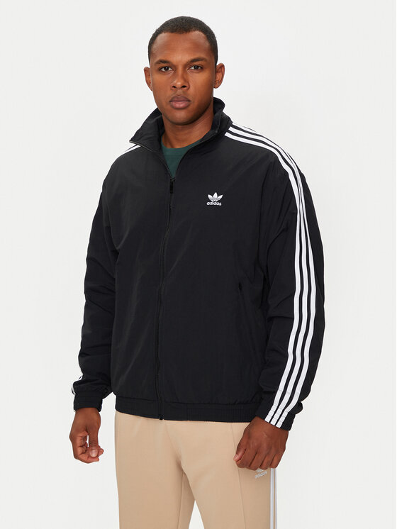 adidas adidas Mikina adicolor Firebird IT2491 Černá Loose Fit