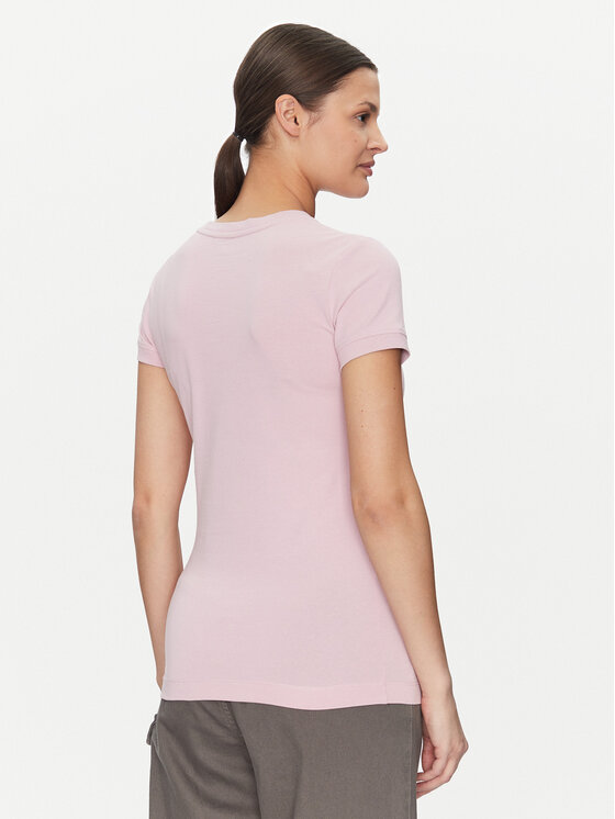 Guess Guess T-krekls W2YI44 J1314 Rozā Slim Fit