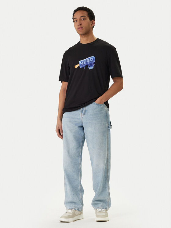 HUGO HUGO T-Shirt 50560049 Czarny Regular Fit