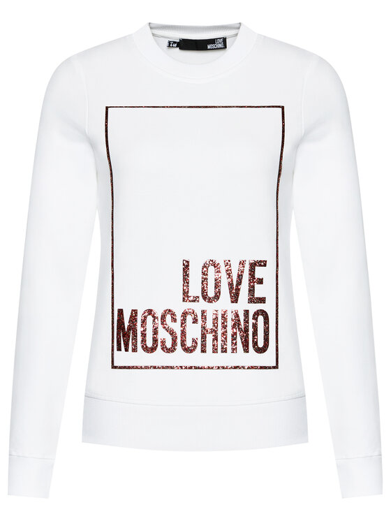 Love moschino hot sale white sweatshirt