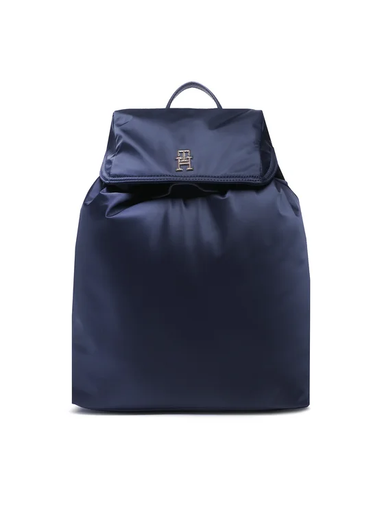 Tommy Hilfiger Zaino Th Flow Flap Backpack Solid AW0AW14687 Blu scuro
