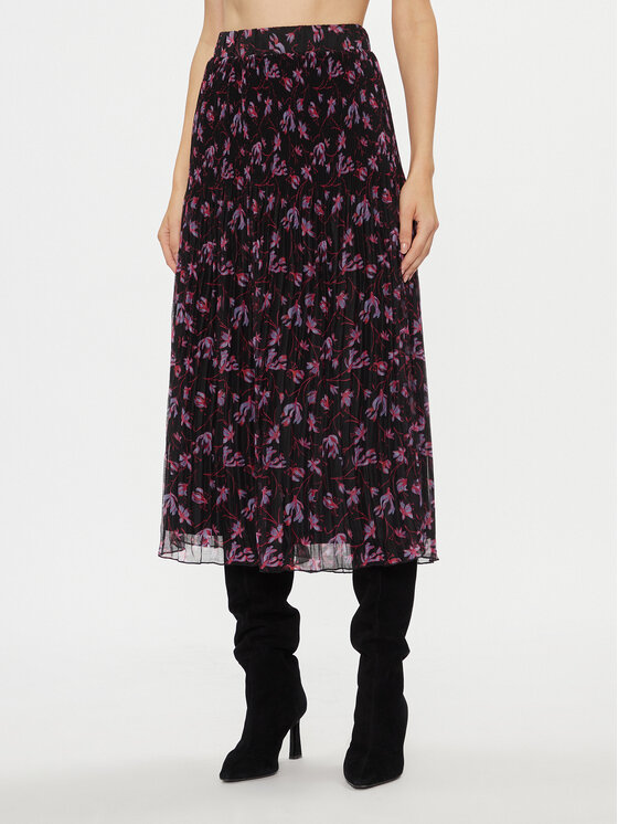 Vila Vila Plisseeseelik 14090056 Must Regular Fit