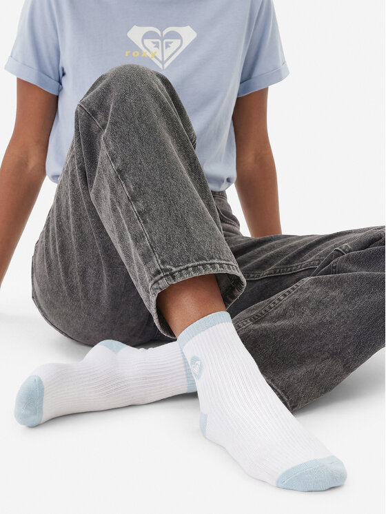 Roxy Roxy Дълги чорапи AS_ROXY_04Z_SS25 (3-PACK) Бял