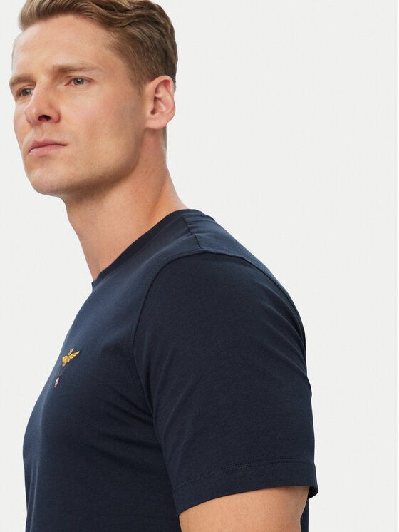 Aeronautica Militare Aeronautica Militare Tričko 262TS1580UJ00372 Tmavomodrá Regular Fit