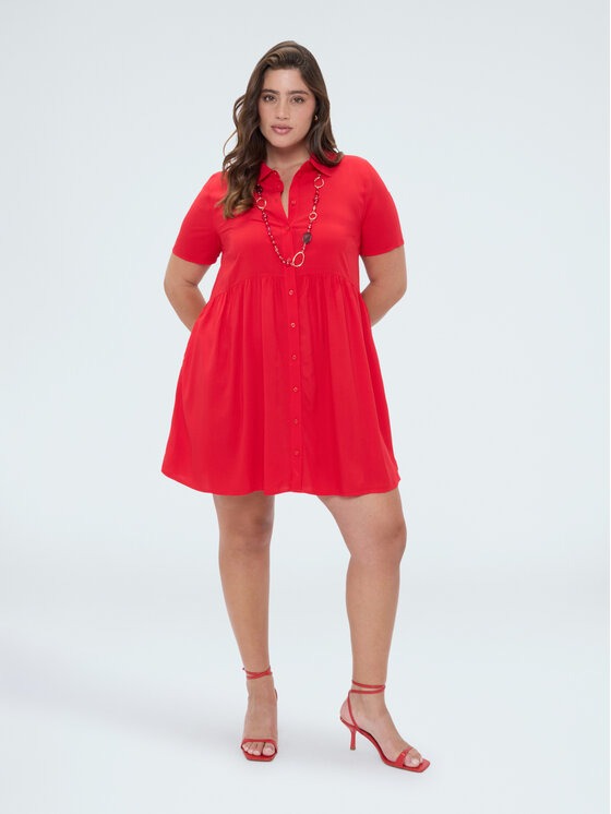 Fiorella Rubino Fiorella Rubino Vestito da giorno 7085T101770N016 Rosso A-Line Fit
