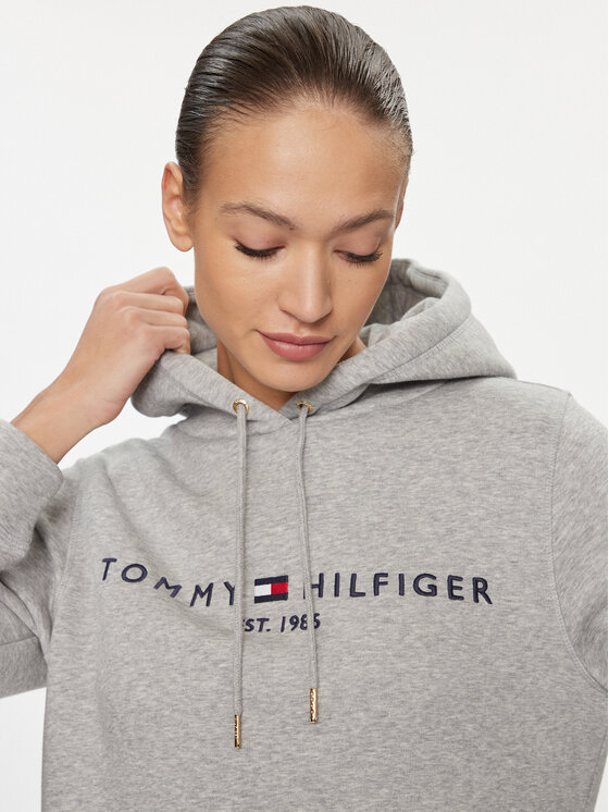 Gray tommy hilfiger sweatshirt hot sale