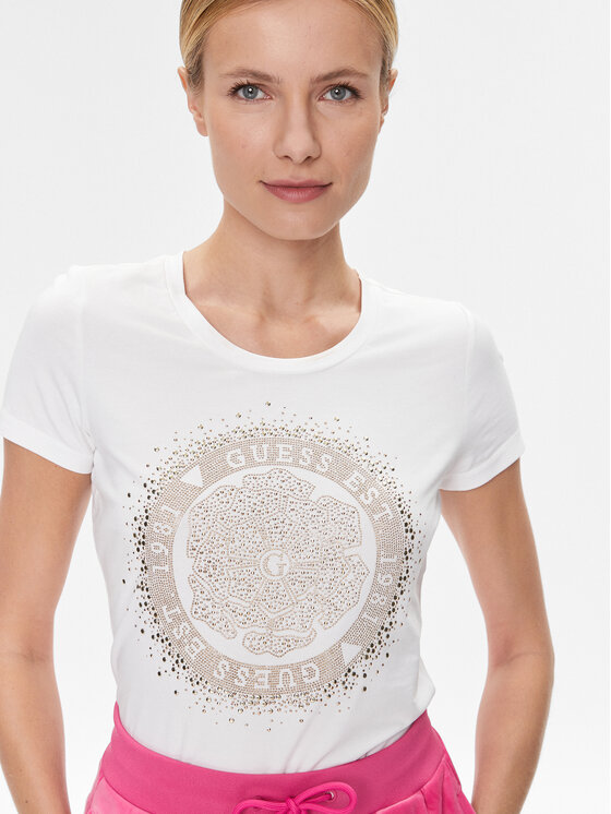 Guess Guess Футболка Camelia W4RI47 J1314 Білий Slim Fit