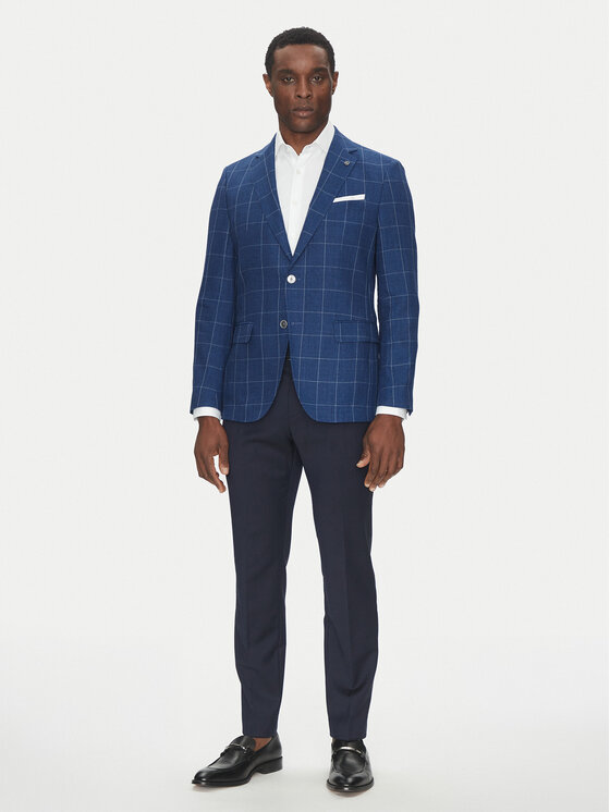 BOSS BOSS Marynarka H-Hutson-233 50540502 Niebieski Slim Fit