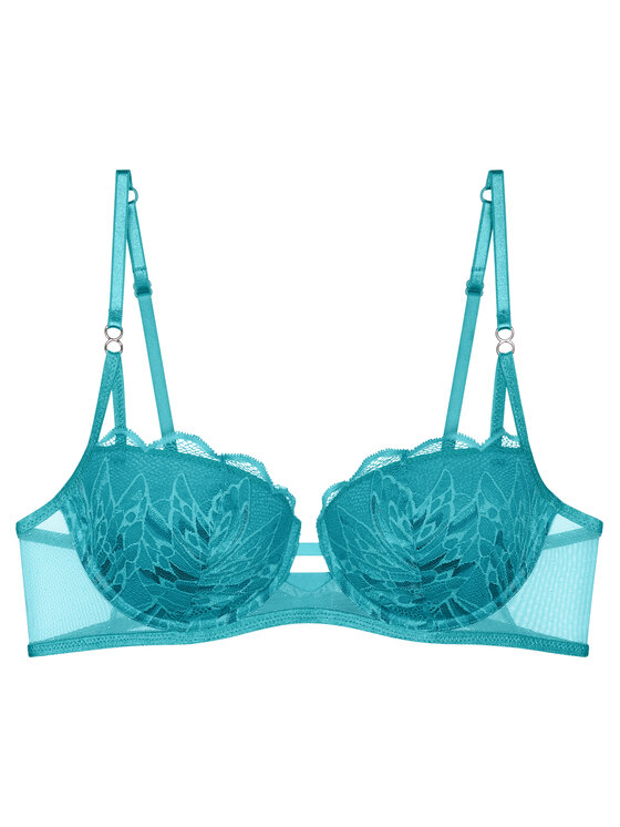 Triumph Triumph Biustonosz balkonetka Crazy Stupid Love 10222359 Niebieski
