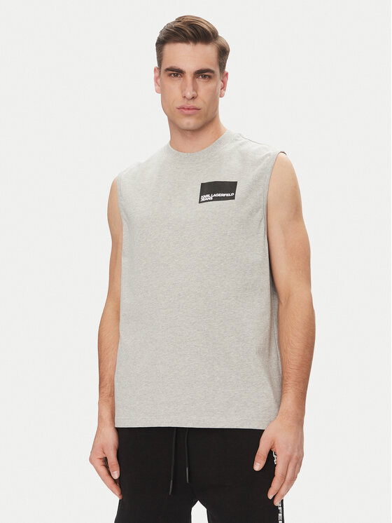 KARL LAGERFELD KARL LAGERFELD Tank top A2M17053 Siva Relaxed Fit