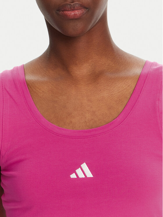 adidas adidas Top Essentials Small Logo JP4792 Ružičasta Slim Fit