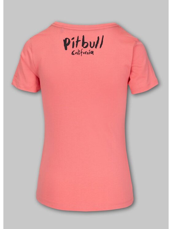 PITBULL PITBULL T-Shirt Koszulka damska WATERCOLOR XS Koralowy Regular Fit