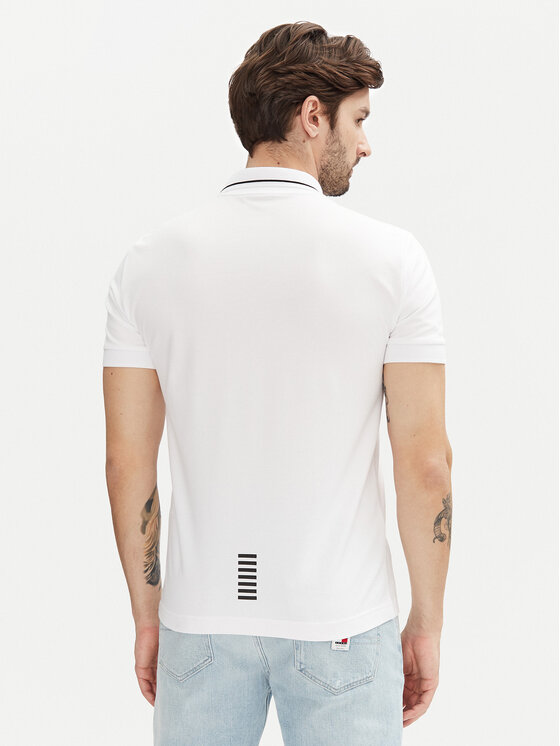 EA7 Emporio Armani EA7 Emporio Armani Поло 8NPF16 PJVUZ 1100 Білий Slim Fit