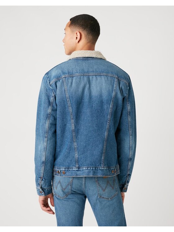 Wrangler Wrangler Giubbotto invernale 124MJ SHERPA Blu Regular Fit