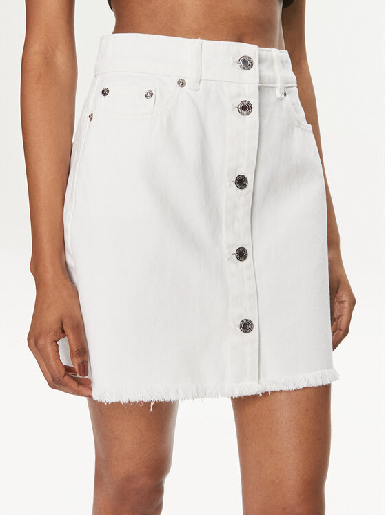 MICHAEL Michael Kors MICHAEL Michael Kors Джинсова спідниця MS470CO80V Білий Slim Fit