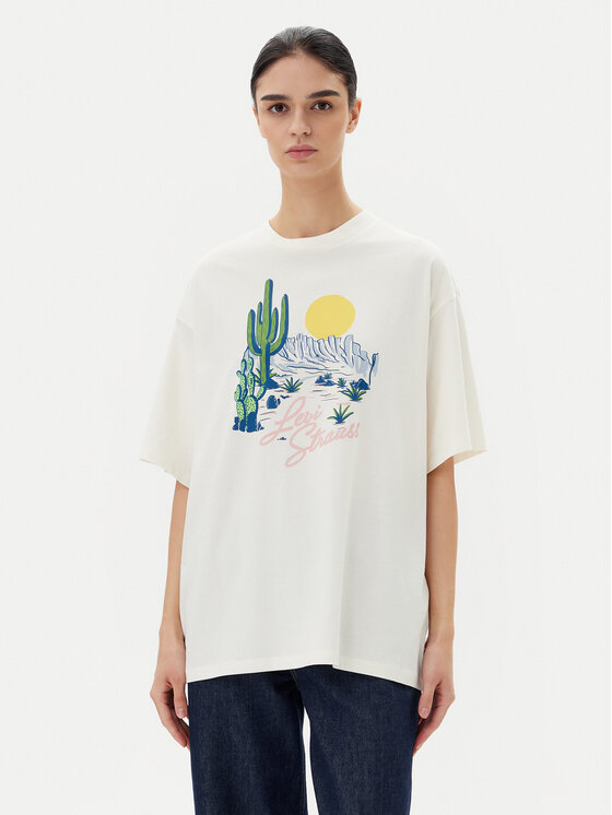 Levi's Tričko Graphic A4924-0082 Biela Relaxed Fit