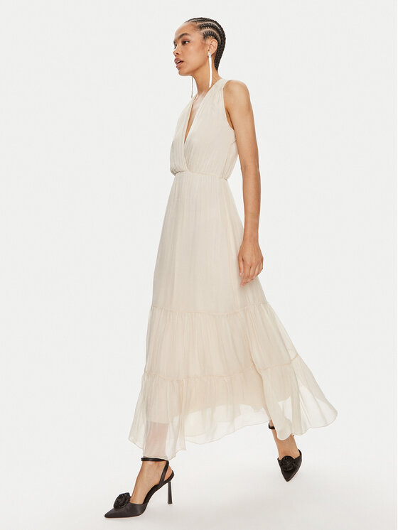 Haveone Haveone Sommerkleid AFF-L010 Écru Regular Fit