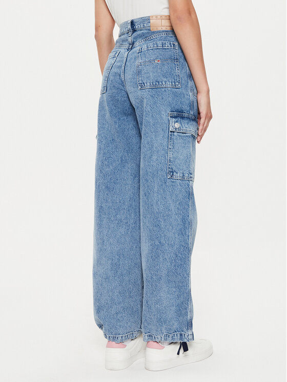 Tommy Jeans Tommy Jeans Jeans hlače Claire DW0DW18176 Modra Wide Leg
