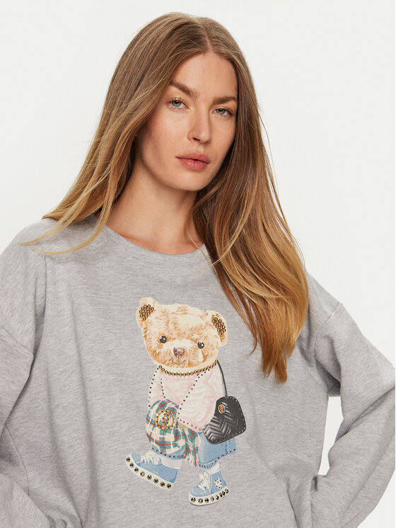 ViCOLO ViCOLO Bluza RS0077 Szary Regular Fit