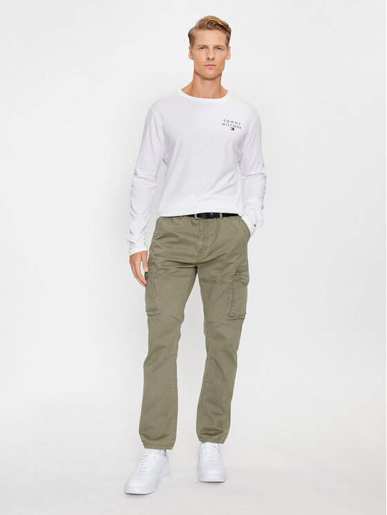 Tommy Hilfiger Tommy Hilfiger Longsleeve UM0UM02984 Biały Regular Fit