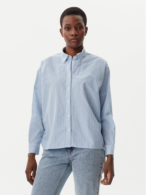 Mustang Mustang Marškiniai Ruby 1016116 Mėlyna Oversize