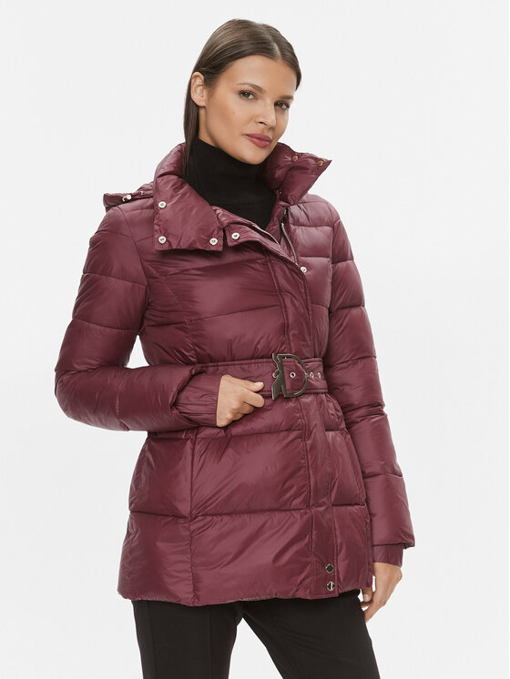 Patrizia Pepe Geacă din puf 2O0122/A9M1 M473 Vișiniu Regular Fit