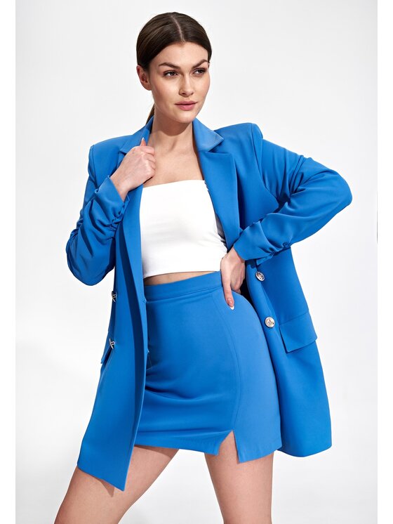 FIGL FIGL Spódnica mini M866 Niebieski Bodycon Fit