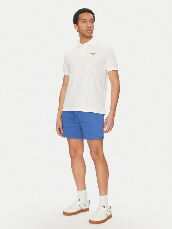 Tommy Jeans Tommy Jeans Športové kraťasy Flag Beach DM0DM21931 Modrá Regular Fit