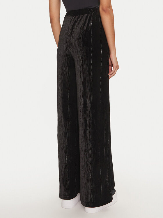 Fracomina Fracomina Παντελόνι Palazzo FR24WV3014J461R9 Μαύρο Wide Leg