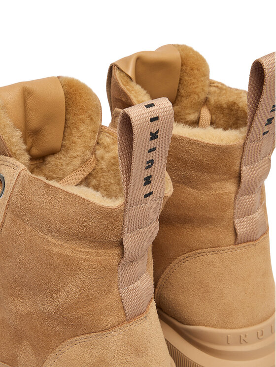 Inuikii Inuikii Schnürschuhe Matilda Shearling 1002.002.0011 Beige