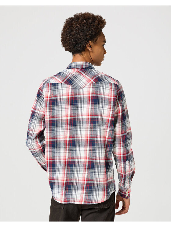 Wrangler Wrangler Camicia WESTERN SHIRT Rosso Regular Fit