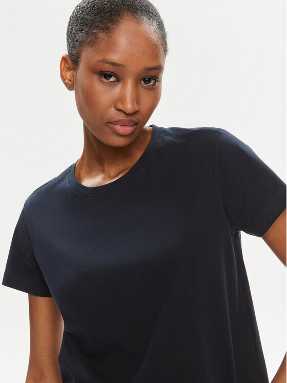 Sisley Sisley T-Shirt 3I1XL100Y Czarny Slim Fit