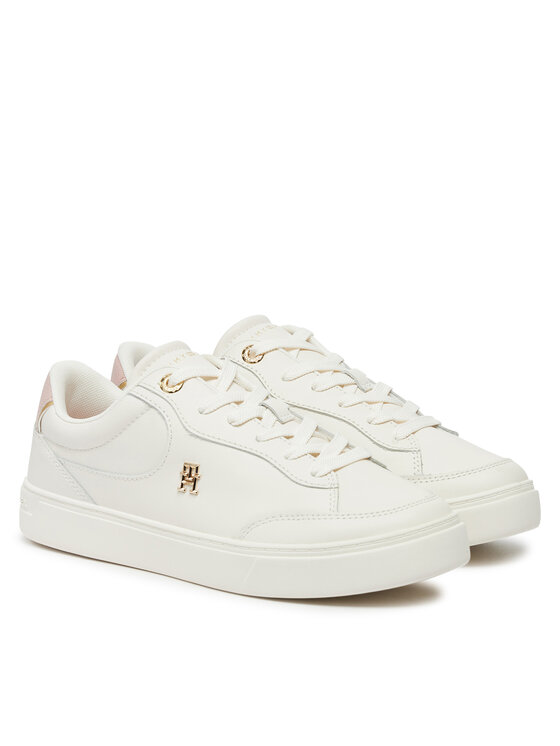 Tommy Hilfiger Tommy Hilfiger Sneakersy Essential Chic Court Sneaker FW0FW08322 Biały
