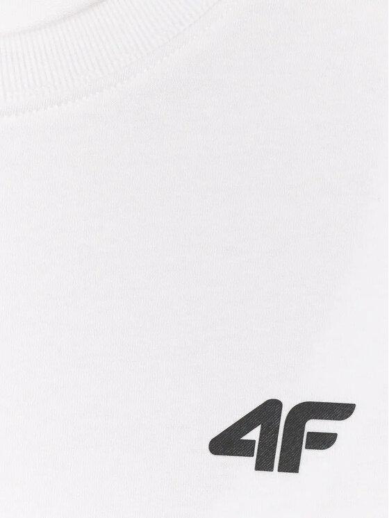 4F 4F T-Shirt 4FWMM00TTSHM3341-10S Biały Active Fit