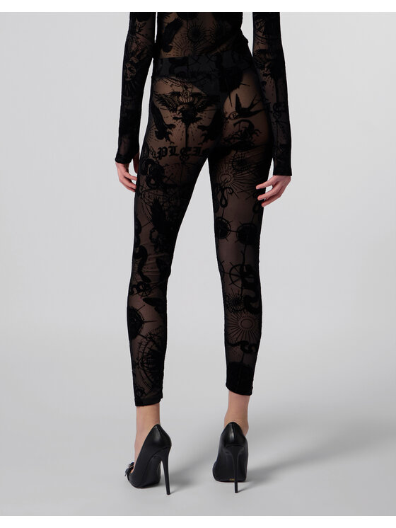 PHILIPP PLEIN PHILIPP PLEIN Legginsy 29035 Czarny