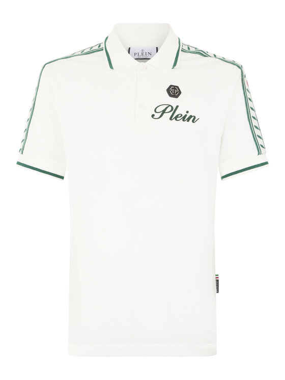 PHILIPP PLEIN PHILIPP PLEIN Polo 30546 Biały Slim Fit