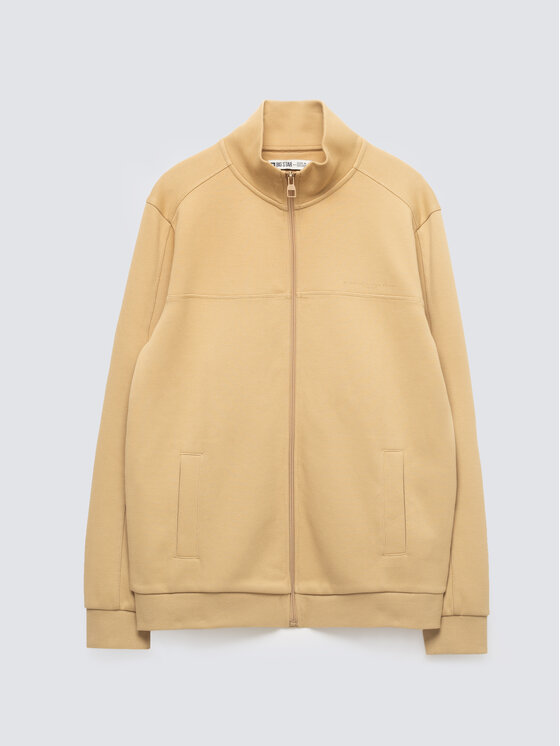 BIG STAR BIG STAR Bluza WLADOR Beżowy Basic Fit