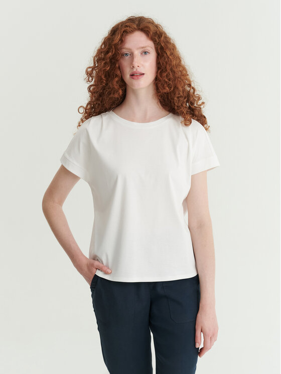 TATUUM TATUUM Bluzka SELI Kremowy Classic Fit