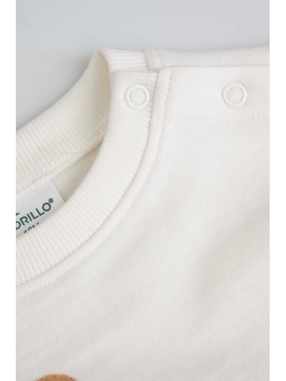 Coccodrillo Coccodrillo Bluza ZC6132101SUN-003 Kremowy Regular Fit