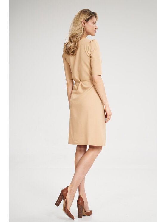 FIGL FIGLFIGL Vestito M703 Beige Regular Fit