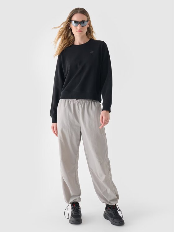 4F 4F Μπλούζα 4FWMM00TSWSF1765-20S Μαύρο Regular Fit