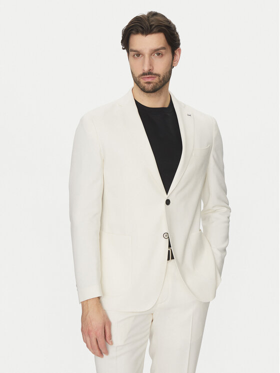 Michael Kors Michael Kors Sacou MK0SB01067 Écru Regular Fit